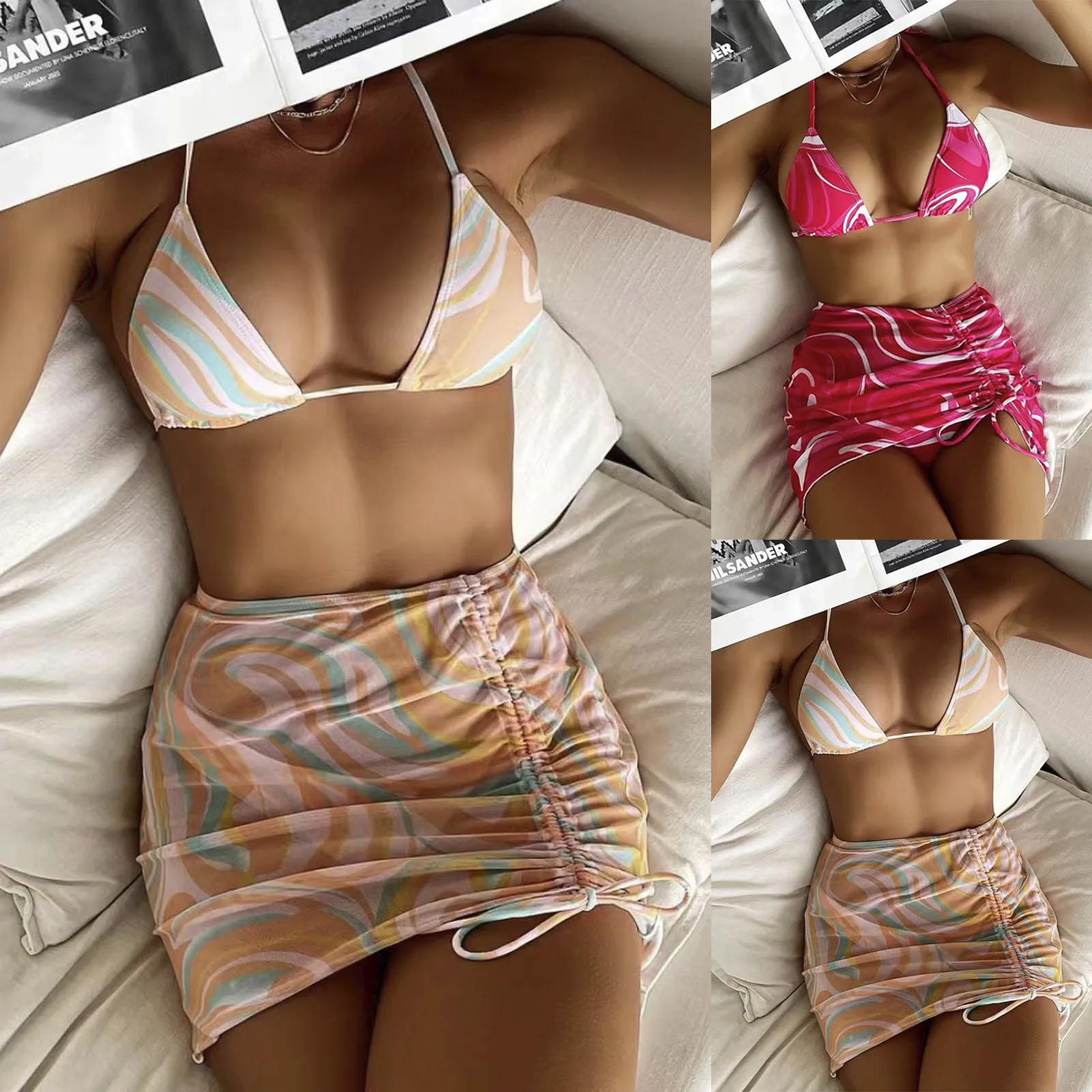 Женский пикантный бюстгальтер пуш-ап в полоску с мягкими чашечками, пляжный комплект бикини, купальник, пляжная одежда, Женская пляжная оде...
Женский пикантный бюстгальтер пуш-ап в полоску с мягкими чашечками, пляжный комплект бикини, купальник, пляжная одежда, Женская пляжная оде...
