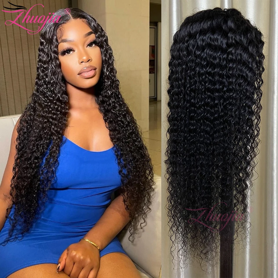 Top Grade Deep Wave Frontal Wig 13X4 Curly Human Hair Wig 30In Brazilian Virgin Human Hair Wigs For Women PrePlucked 250 Density 
Top Grade Deep Wave Frontal Wig 13X4 Curly Human Hair Wig 30In Brazilian Virgin Human Hair Wigs For Women PrePlucked 250 Density