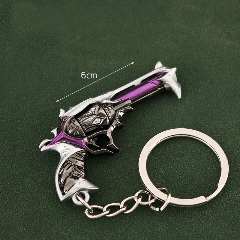 6cm Valorant Melee Reaver Top Scorer Keychain Game Peripheral Revolver Model Pendant Key Ring Fans Kids Bag Car Jewelry Gift Toy
6cm Valorant Melee Reaver Top Scorer Keychain Game Peripheral Revolver Model Pendant Key Ring Fans Kids Bag Car Jewelry Gift Toy