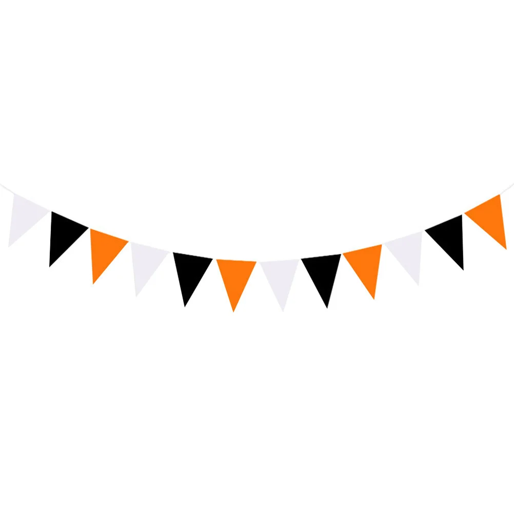 Halloween Pennant Orange Black White Triangle Flag Bunting Flags Outdoor Fabric Party Decorations Cloth Banner
Halloween Pennant Orange Black White Triangle Flag Bunting Flags Outdoor Fabric Party Decorations Cloth Banner