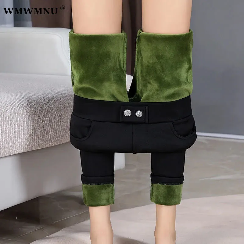 Autumn Winter Thick Velvet Black High Waisted Pencil Pants Women Casual Slim Elastic Warm Leggings Korean Skinny Stretch Trouser
Autumn Winter Thick Velvet Black High Waisted Pencil Pants Women Casual Slim Elastic Warm Leggings Korean Skinny Stretch Trouser