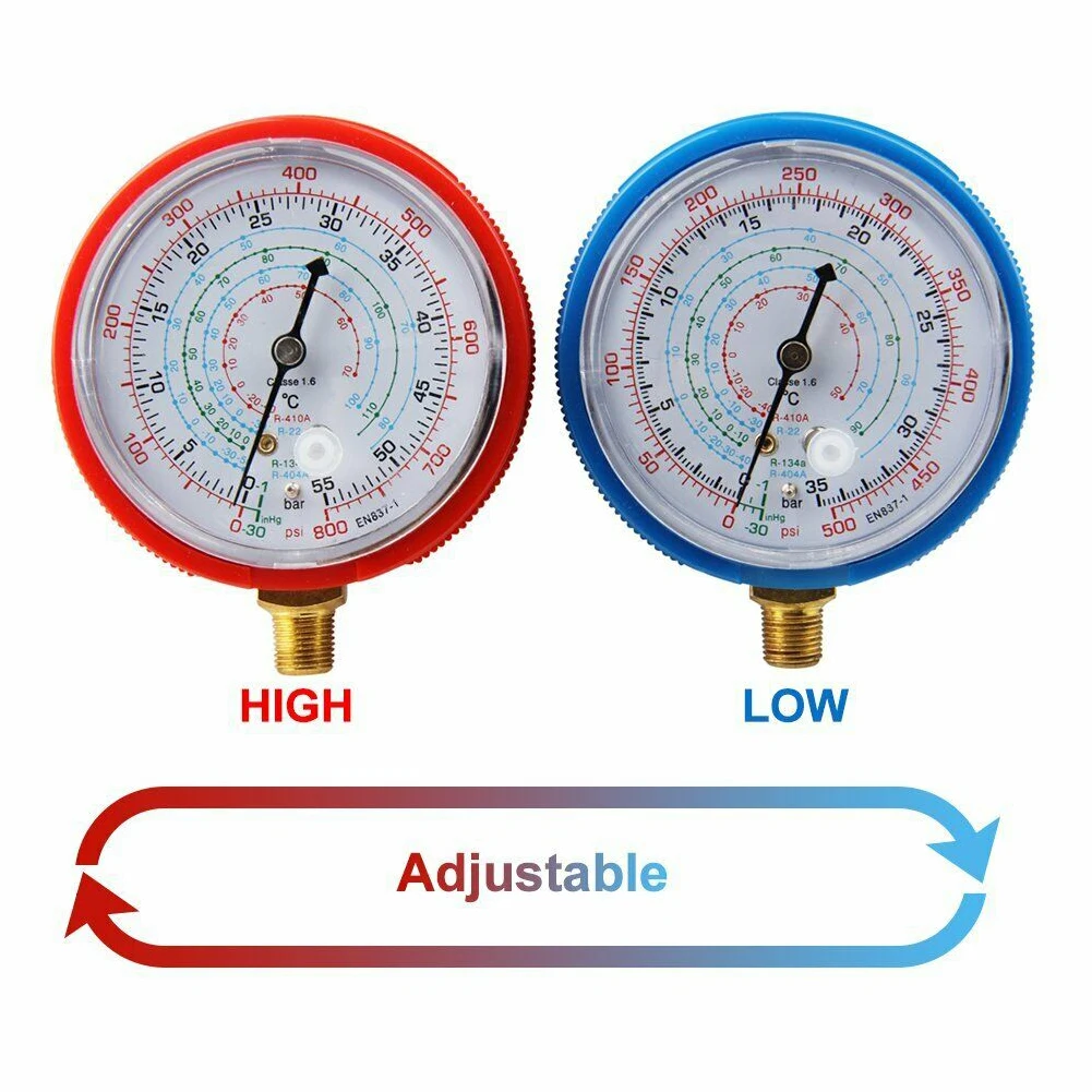 1 Pair Accessories Quick Read Durable Diagnostic Car High Low Auto Pressure Gauge Maintenance Manifold Air Condition Repair
1 Pair Accessories Quick Read Durable Diagnostic Car High Low Auto Pressure Gauge Maintenance Manifold Air Condition Repair