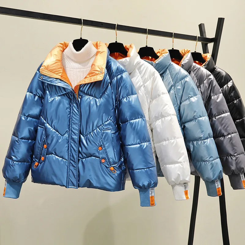 2022 New Winter Jacket Women Parkas Glossy Down Cotton Padded Parka Female Jacket Short Stand-up Collar Slim Warm Outwear Lady
2022 New Winter Jacket Women Parkas Glossy Down Cotton Padded Parka Female Jacket Short Stand-up Collar Slim Warm Outwear Lady
