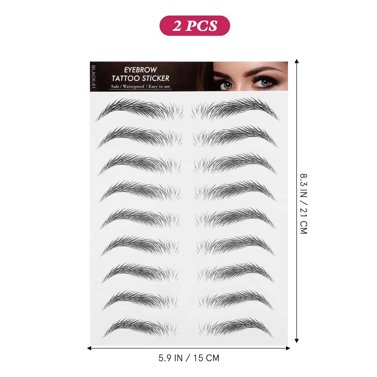 2 Sheets Hair Eyebrow Stickers Eyebrow Transfer Stickers 3D Hair- Eyebrows 4d Hair Eyebrows
2 Sheets Hair Eyebrow Stickers Eyebrow Transfer Stickers 3D Hair- Eyebrows 4d Hair Eyebrows