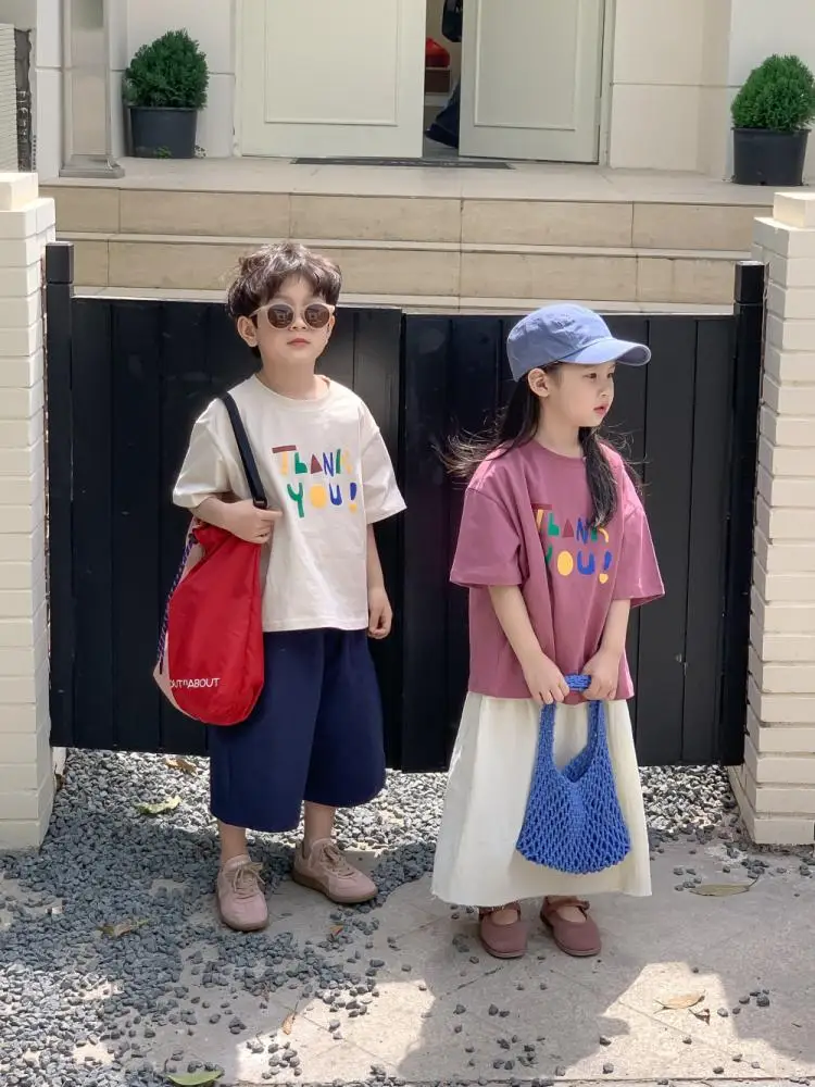 2023 AncoBear Korean Fashion Brother and Sister Matching Wear for Kids Children Summer Causal Loose Print T-shirt Infants Tops
2023 AncoBear Korean Fashion Brother and Sister Matching Wear for Kids Children Summer Causal Loose Print T-shirt Infants Tops