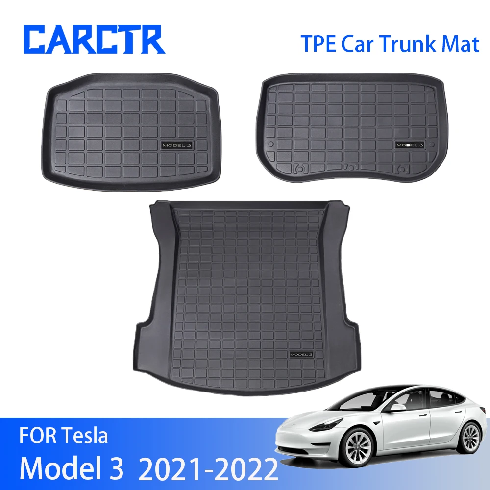 CARCTR TPE Car Rear Trunk Mat for Tesla Model 3 2021-2022 Waterproof Front Mat Protective Fit Model3 Trunk Mat 2022 Accessories
CARCTR TPE Car Rear Trunk Mat for Tesla Model 3 2021-2022 Waterproof Front Mat Protective Fit Model3 Trunk Mat 2022 Accessories