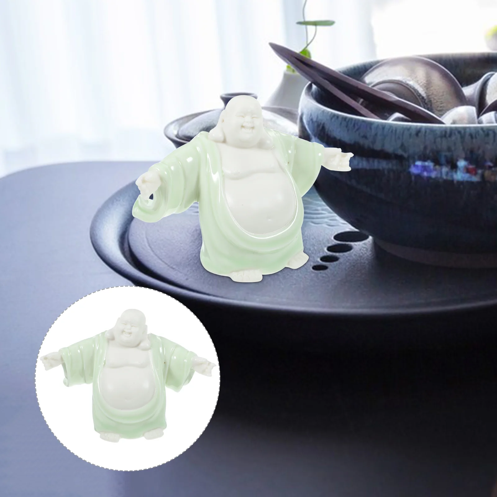 Zen Style Ceramic Buddha Figurine Chinese Buddha Statue Ornament Tabletop Small Buddha Statue 
Zen Style Ceramic Buddha Figurine Chinese Buddha Statue Ornament Tabletop Small Buddha Statue