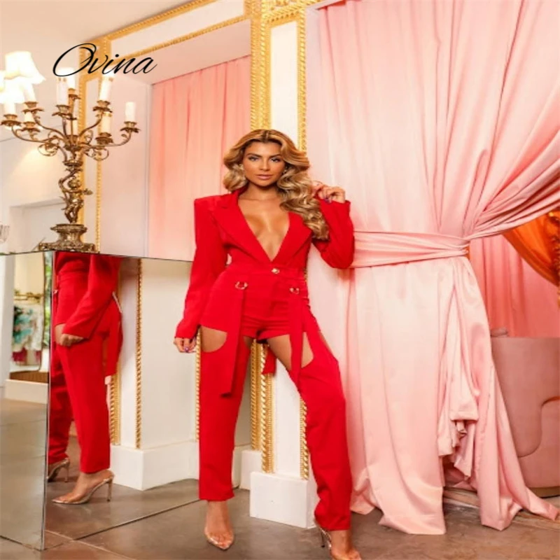Women's Three-piece Sexy Hollowed-out Design Long-sleeved Small Suit Button High-waisted Shorts Adjustable Trousers Chic Autumn
Women's Three-piece Sexy Hollowed-out Design Long-sleeved Small Suit Button High-waisted Shorts Adjustable Trousers Chic Autumn
