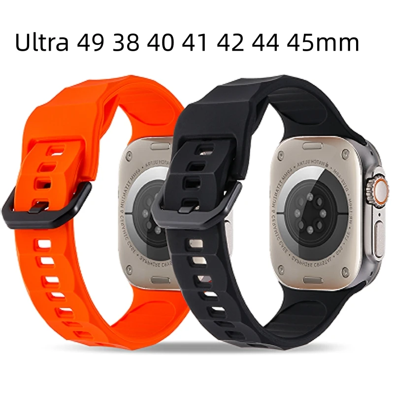 Rubber Sport Strap For Appple Watch Band Ultra 49 38 40 41 42 44 45mm Liquid Breathable Bracelet For iwatch Series 8 7 6 5 4 SE
Rubber Sport Strap For Appple Watch Band Ultra 49 38 40 41 42 44 45mm Liquid Breathable Bracelet For iwatch Series 8 7 6 5 4 SE