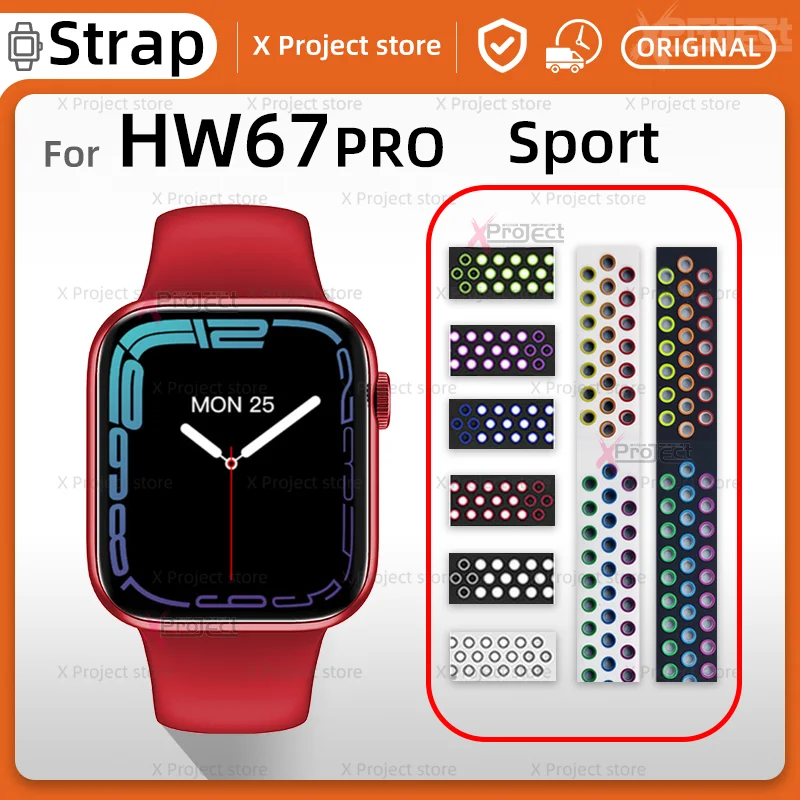 Ремешок спортивный для смарт-часов HW67 PRO, силиконовый Воздухопроницаемый браслет для смарт-часов HW67PRO, серия 7 pk W27 W37 PRO
Ремешок спортивный для смарт-часов HW67 PRO, силиконовый Воздухопроницаемый браслет для смарт-часов HW67PRO, серия 7 pk W27 W37 PRO