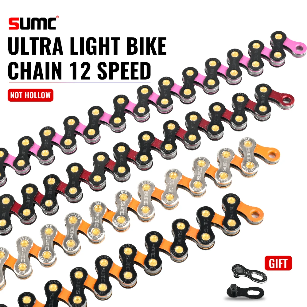 SUMC 12 Скоростей Алмазная цветная SL велосипедная цепь MTB Горный Дорожный велосипед ультра светильник и прочная w/ 12 S недостающая звеньевая цеп...
SUMC 12 Скоростей Алмазная цветная SL велосипедная цепь MTB Горный Дорожный велосипед ультра светильник и прочная w/ 12 S недостающая звеньевая цеп...