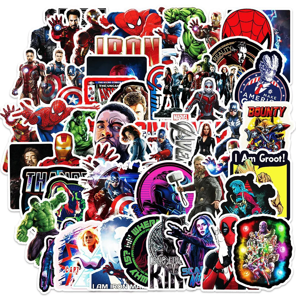 10/30/52PCS Disney Marvel The Avengers Cartoon Stickers Graffiti Laptop Luggage Skateboard Vinyl Decals Sticker for Kid Toys
10/30/52PCS Disney Marvel The Avengers Cartoon Stickers Graffiti Laptop Luggage Skateboard Vinyl Decals Sticker for Kid Toys
