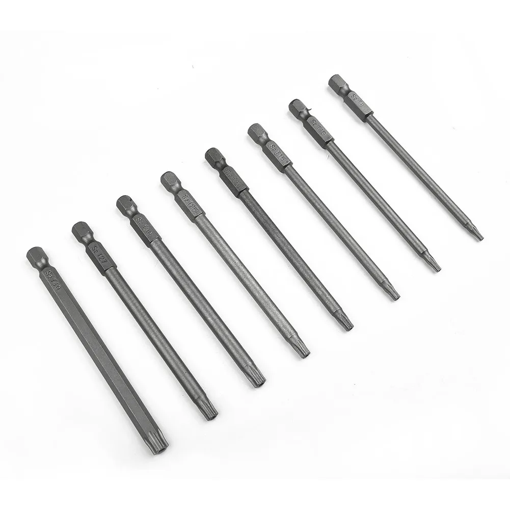 1pc Magnetic Torx Screwdriver Bit 100mm Hex Head T8 T10 T15 T20 T25 T27 T30 T40 Alloy Steel For Electric Drill Hand Tools
1pc Magnetic Torx Screwdriver Bit 100mm Hex Head T8 T10 T15 T20 T25 T27 T30 T40 Alloy Steel For Electric Drill Hand Tools
