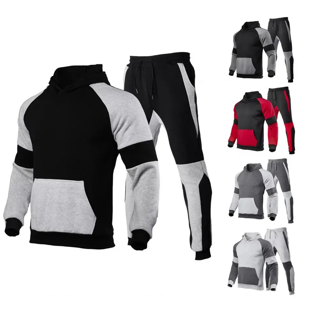 2 Pcs/Set Men Tracksuit Casual Contrast Color Pocket Hooded Stitching Drawstring Sweatpants Men Clothing conjuntos de pantalón
2 Pcs/Set Men Tracksuit Casual Contrast Color Pocket Hooded Stitching Drawstring Sweatpants Men Clothing conjuntos de pantalón