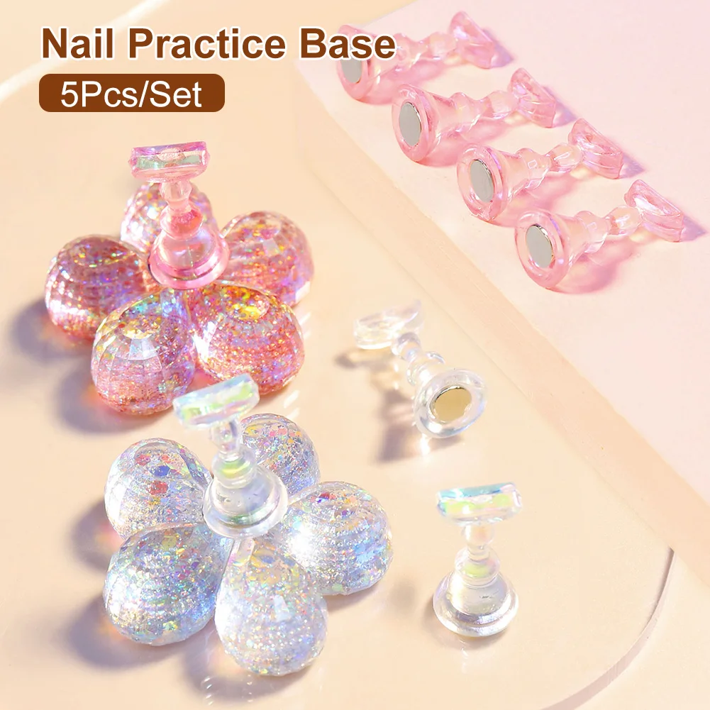 Hot Sale 5Pcs/Set Plum Blossom Nail Practice Base Nail Display Stand Magnetic Nail Tips Stand Holder Nail Art Practice Tool
Hot Sale 5Pcs/Set Plum Blossom Nail Practice Base Nail Display Stand Magnetic Nail Tips Stand Holder Nail Art Practice Tool