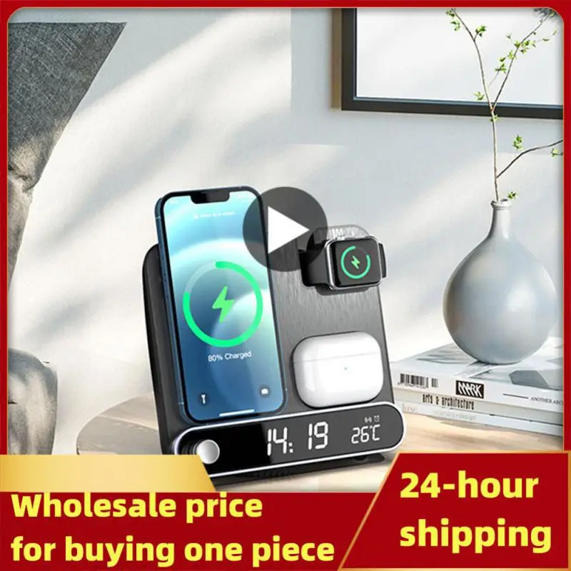 

in 1 Wireless Charger for 14 13 12 11 Mini Max iWatch Qi Fast Charging Dock Station Wireless Chargers Stand