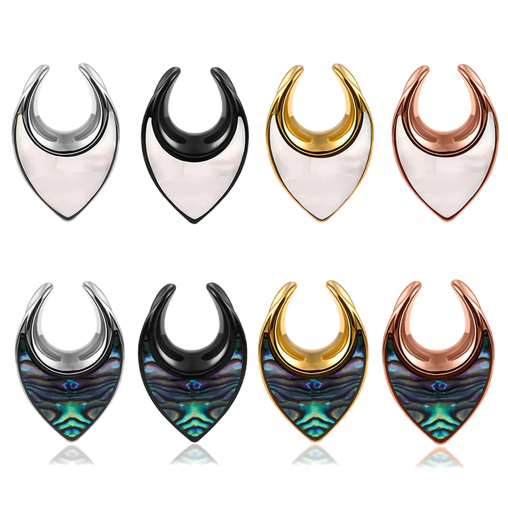1pc 8-25mm Stainless Steel Saddle White Shell Ear Tunnel Plug Expander Stretchers Gauges Earrings Piercing Body Jewelry
1pc 8-25mm Stainless Steel Saddle White Shell Ear Tunnel Plug Expander Stretchers Gauges Earrings Piercing Body Jewelry