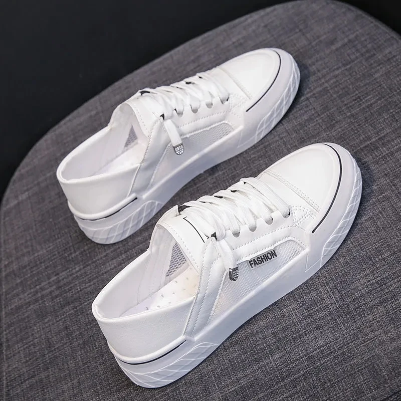 Casual Vulcanized Shoes White Women Microfiber Shoes Female Platform Sneakers Summer Breathable Shoes zapatos casuales de mujer
Casual Vulcanized Shoes White Women Microfiber Shoes Female Platform Sneakers Summer Breathable Shoes zapatos casuales de mujer