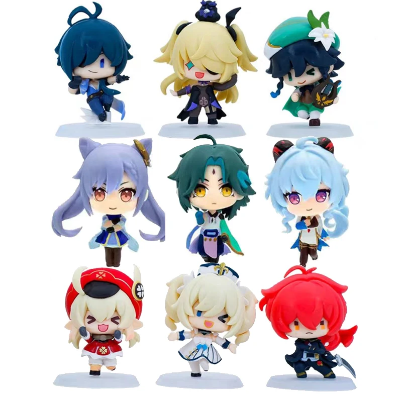 Фигурка аниме Genshin Impact, 6 шт./компл., статуэтка Klee Keqing Raiden, ПВХ Модель, игрушки, Аниме игра, коллекционная кукла, подарок 
Фигурка аниме Genshin Impact, 6 шт./компл., статуэтка Klee Keqing Raiden, ПВХ Модель, игрушки, Аниме игра, коллекционная кукла, подарок