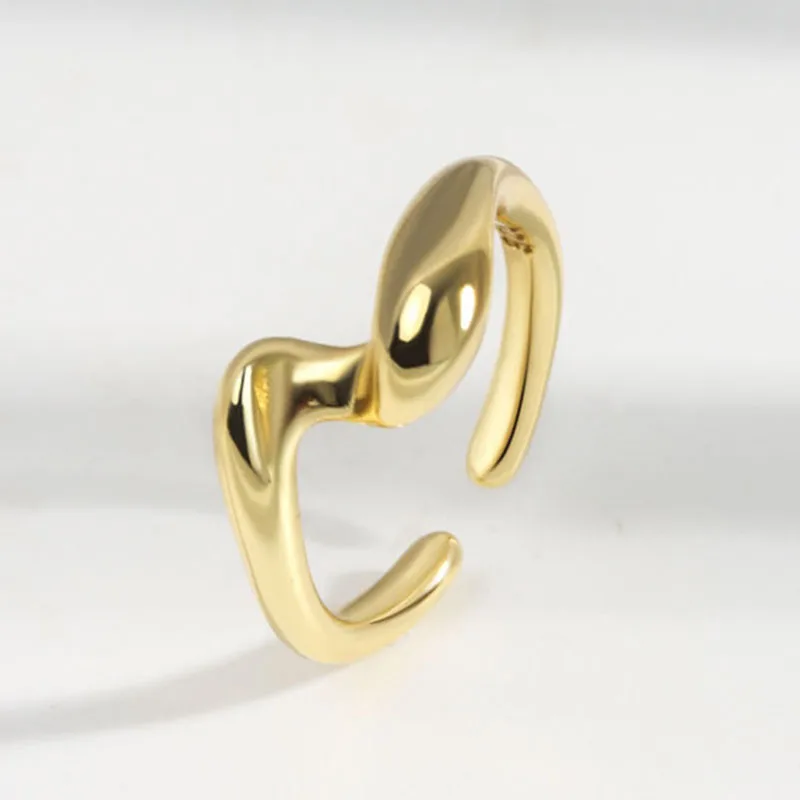 Женское Открытое кольцо с геометрической дугой, из серебра пробы 
Женское Открытое кольцо с геометрической дугой, из серебра пробы