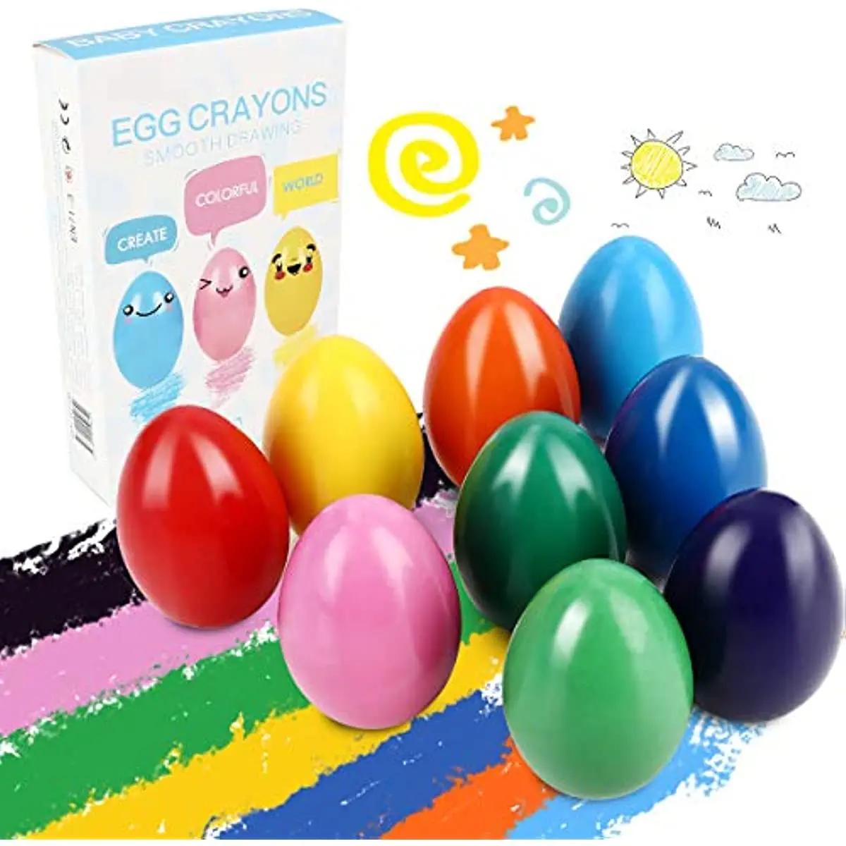 Toddler Hand-held 9 Color Sets, Safe Non-toxic Washable Paint Crayons, Stackable Children's Toys
Toddler Hand-held 9 Color Sets, Safe Non-toxic Washable Paint Crayons, Stackable Children's Toys