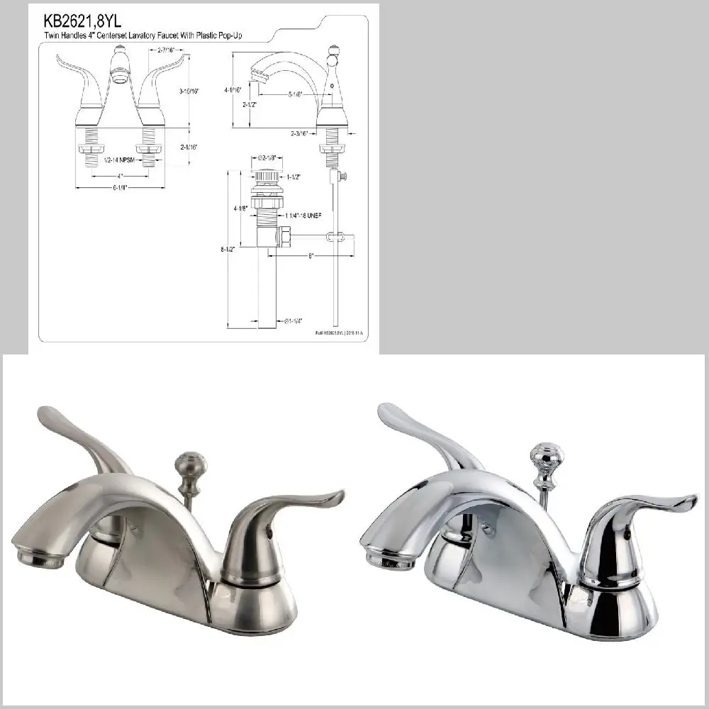 Gorgeous Brushed Nickel 4 Inches Centerset Home Decor Faucet, Perfect for Upgrading Your Bathroom Look
Gorgeous Brushed Nickel 4 Inches Centerset Home Decor Faucet, Perfect for Upgrading Your Bathroom Look