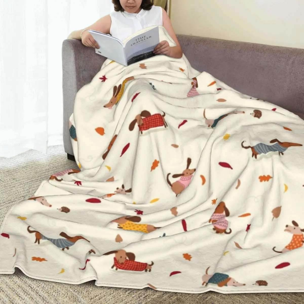 Blanket Black Dachshund Sweater Pattern Blanket Customizable Exclusive Pet Print Rug Cute Portable Soft Washable Throw Blanket
Blanket Black Dachshund Sweater Pattern Blanket Customizable Exclusive Pet Print Rug Cute Portable Soft Washable Throw Blanket