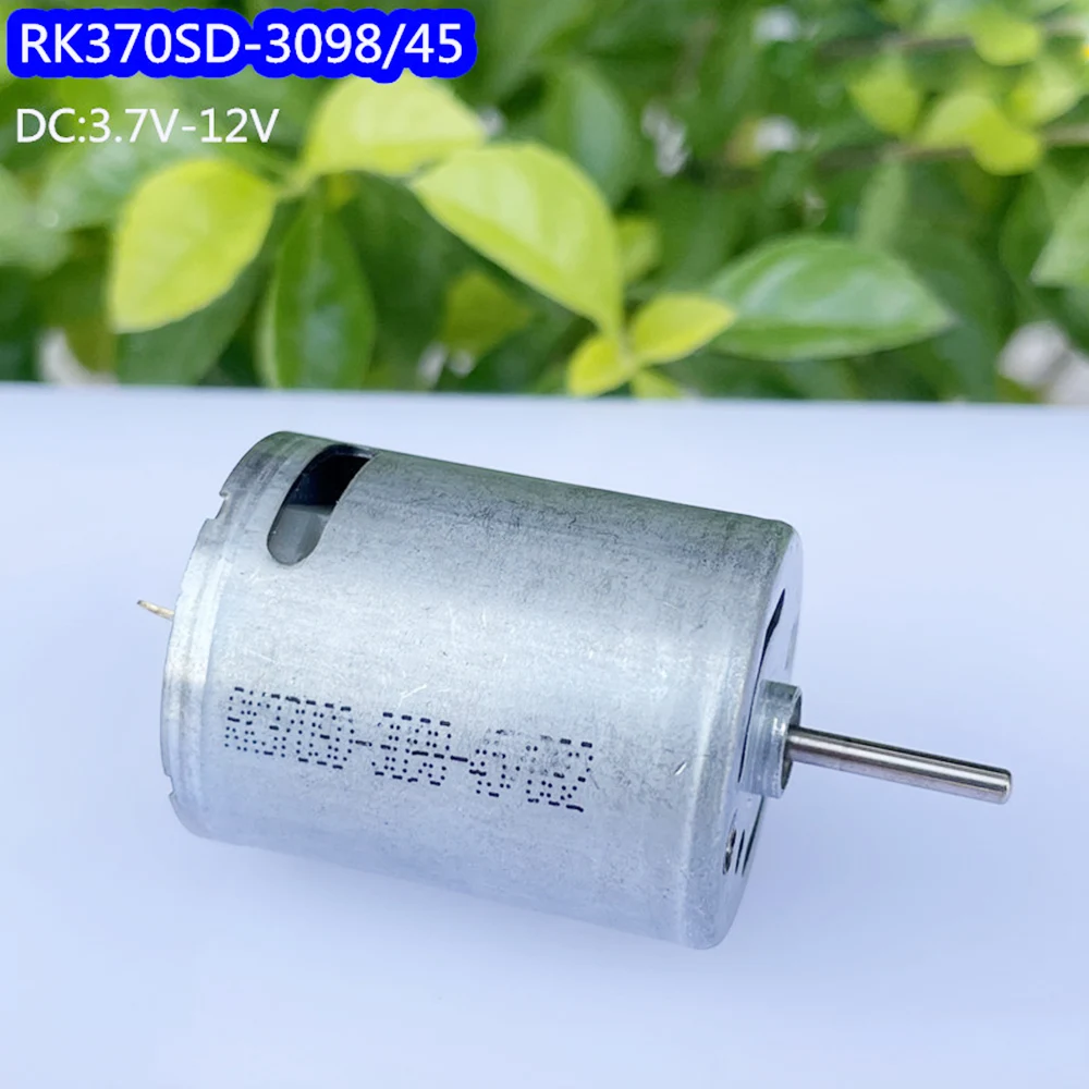 Micro RK370-3098/45 Motor DC 3.7V 7.2V 12V 19800RPM High Speed Strong Magnetic Power High Torque carbon brush Electric Machinery 
Micro RK370-3098/45 Motor DC 3.7V 7.2V 12V 19800RPM High Speed Strong Magnetic Power High Torque carbon brush Electric Machinery