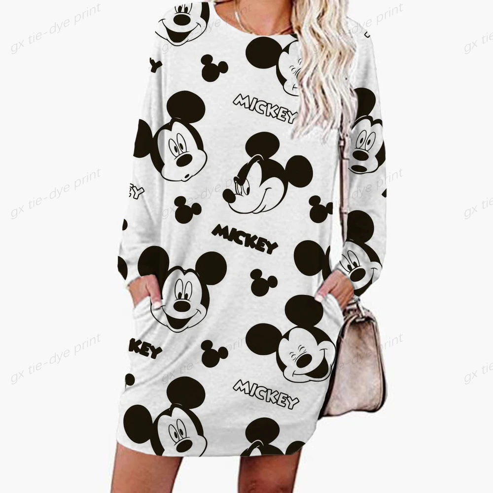 Женское платье-толстовка с капюшоном и принтом Минни и Микки
Женское платье-толстовка с капюшоном и принтом Минни и Микки