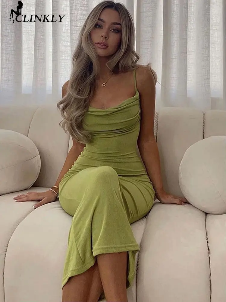 Clinkly Elegant Sexy Draped Maxi Dress Summer Outfits for Women Gown Club Party Sleeveless Spaghetti Strap Dresses Bodycon
Clinkly Elegant Sexy Draped Maxi Dress Summer Outfits for Women Gown Club Party Sleeveless Spaghetti Strap Dresses Bodycon