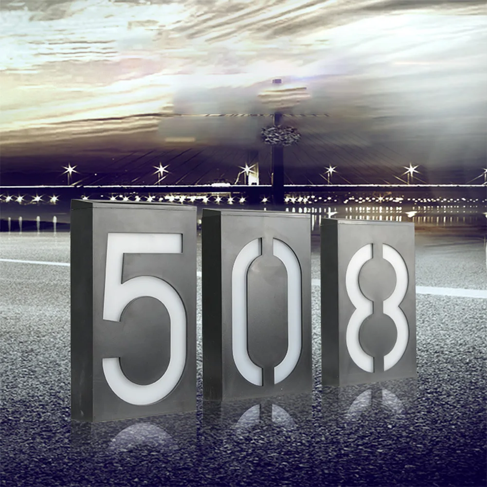 House Number Doorplate Digital Solar Porch Light LED Door Address Digits Wall Mount Waterproof For Country House Street Path
House Number Doorplate Digital Solar Porch Light LED Door Address Digits Wall Mount Waterproof For Country House Street Path