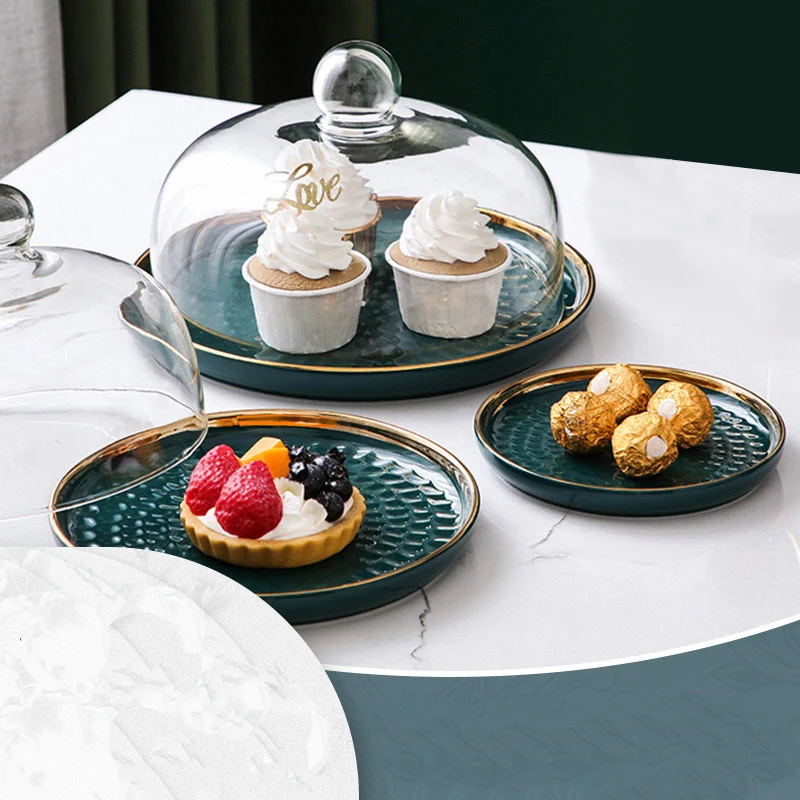 Nordic Style Retro Ceramic Cake Plate Glass Cover Dessert Table Display Stand Tray Home Kitchen Decoration Festive Party
Nordic Style Retro Ceramic Cake Plate Glass Cover Dessert Table Display Stand Tray Home Kitchen Decoration Festive Party
