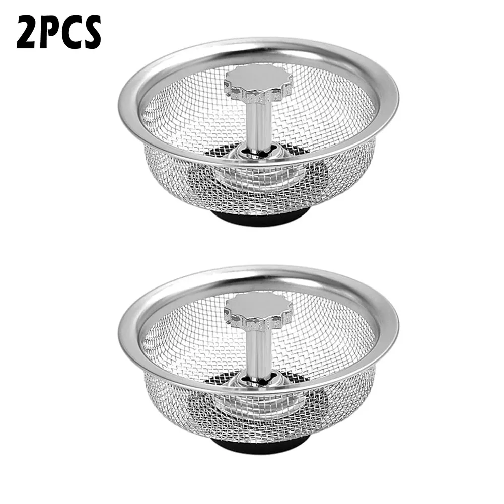 2pcs Sink Strainer Anti-blocking Garbage Filter Plug Drain Basket Waste Plug Stainless Steel Kitchen Replacement Accessories
2pcs Sink Strainer Anti-blocking Garbage Filter Plug Drain Basket Waste Plug Stainless Steel Kitchen Replacement Accessories