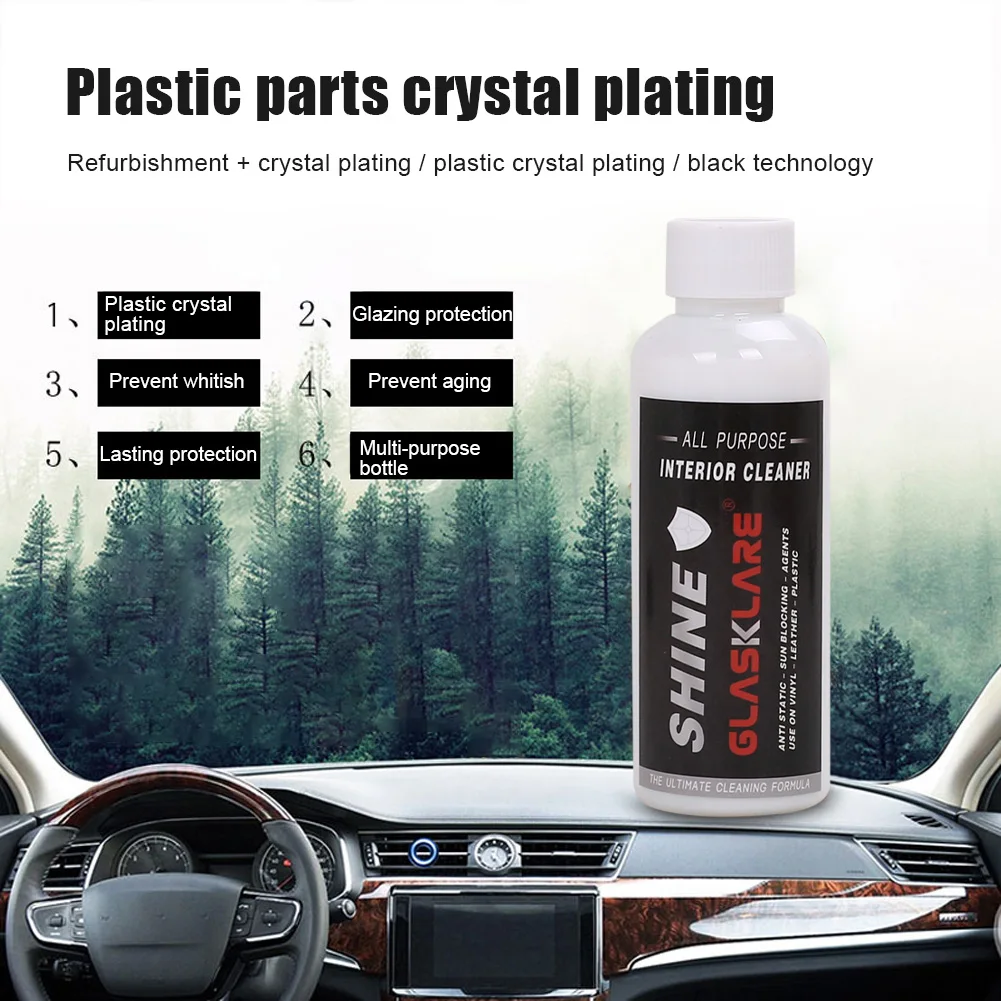 GLASKLARE 50ml/100ml Auto Car Plastic Parts Retreading Agent Car Interior Plastic Maintenance Coating Spray Plastic Parts Wax
GLASKLARE 50ml/100ml Auto Car Plastic Parts Retreading Agent Car Interior Plastic Maintenance Coating Spray Plastic Parts Wax