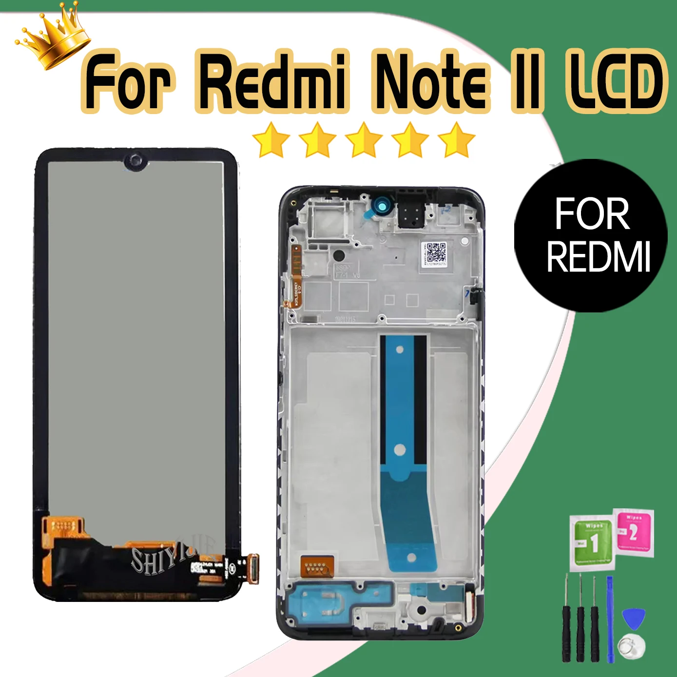 6 43-дюймовый ЖК-дисплей качества AAA для Xiaomi Redmi Note 11 сенсорный дисплей 2201117 Панель