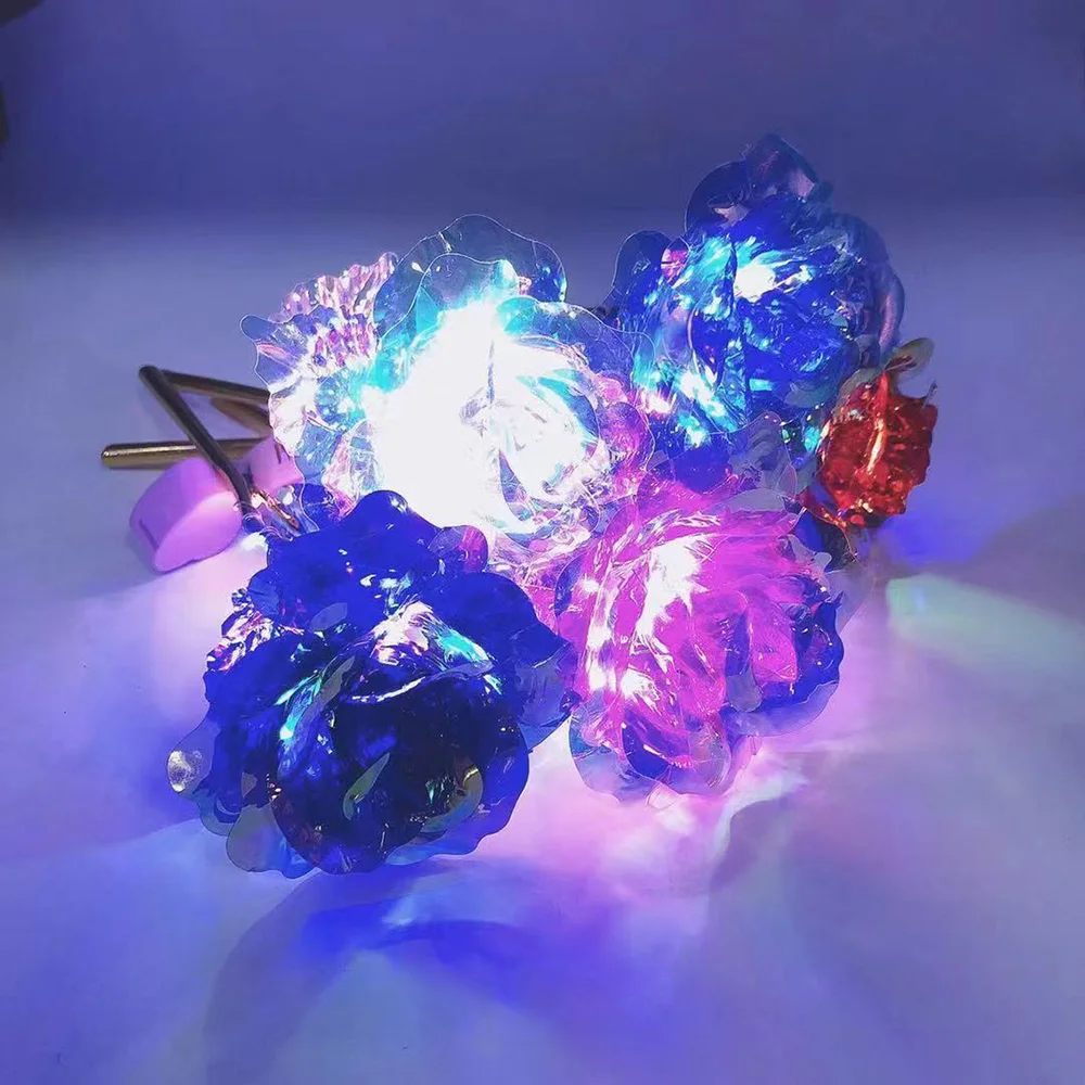 24K Gold Simulation Rose Light Battery Powered Gold Foil Immortal Flower Decoration Lamp for Valentine's Day Mother's Day Gift
24K Gold Simulation Rose Light Battery Powered Gold Foil Immortal Flower Decoration Lamp for Valentine's Day Mother's Day Gift