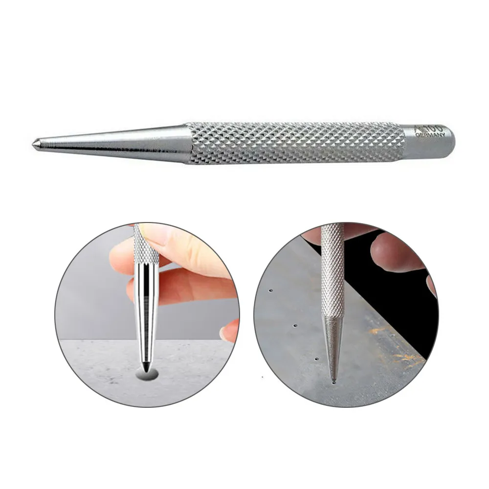 1pc Knurled Centre Punch Metal Hardened Carbon Steel Spot Dot Center Carbon Steel Center Punches Home Hand Drilling Tools
1pc Knurled Centre Punch Metal Hardened Carbon Steel Spot Dot Center Carbon Steel Center Punches Home Hand Drilling Tools