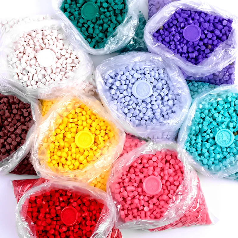 

500g New Jelly Color Retro Octagonal Lacquer Wax Particles DIY Hand Account Greeting Card Wedding Invitation Supplies