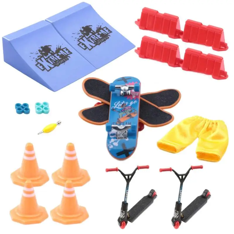

3 шт. пальцевые скейтборды мини Фингерборды пальцевые игрушки с 2 шт. самокат подарки для детей фингерборд для подростков