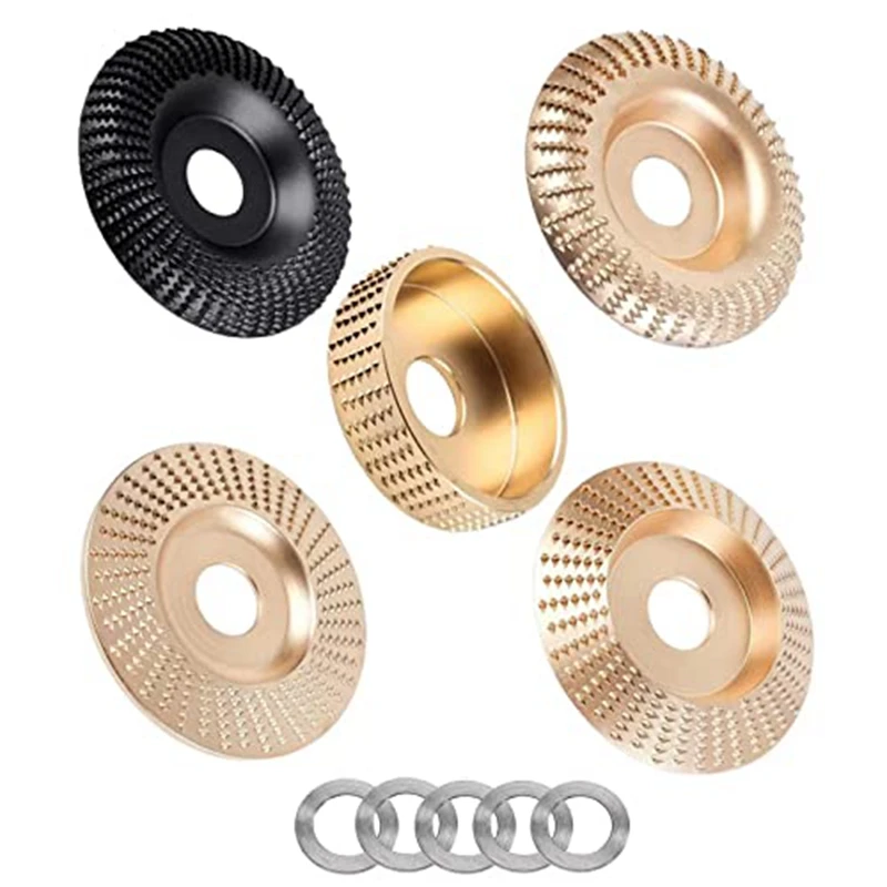 5 Pack Wood Carving Disc Set Replacement For 4Inch Angle Grinder With 5/8Inch Arbor, Angle Grinder Attachments, Woodworking Disc
5 Pack Wood Carving Disc Set Replacement For 4Inch Angle Grinder With 5/8Inch Arbor, Angle Grinder Attachments, Woodworking Disc