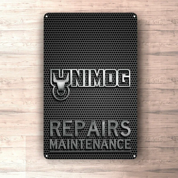 Unimog Repairs Maintenance Sign Metalsign for Garage, Man Cave Vintage Retro Tin Sign Metal Sign
Unimog Repairs Maintenance Sign Metalsign for Garage, Man Cave Vintage Retro Tin Sign Metal Sign