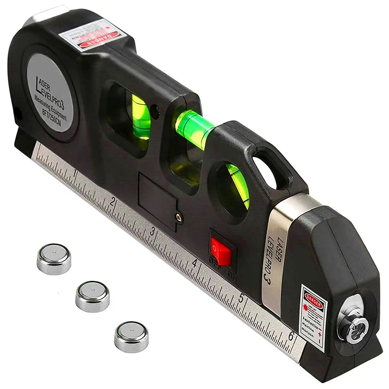 Multipurpose Laser-Level Laser-Line 8 Feet Measure Tape Ruler Adjusted Standard And Metric Rulers Laser-Level Line Tool
Multipurpose Laser-Level Laser-Line 8 Feet Measure Tape Ruler Adjusted Standard And Metric Rulers Laser-Level Line Tool