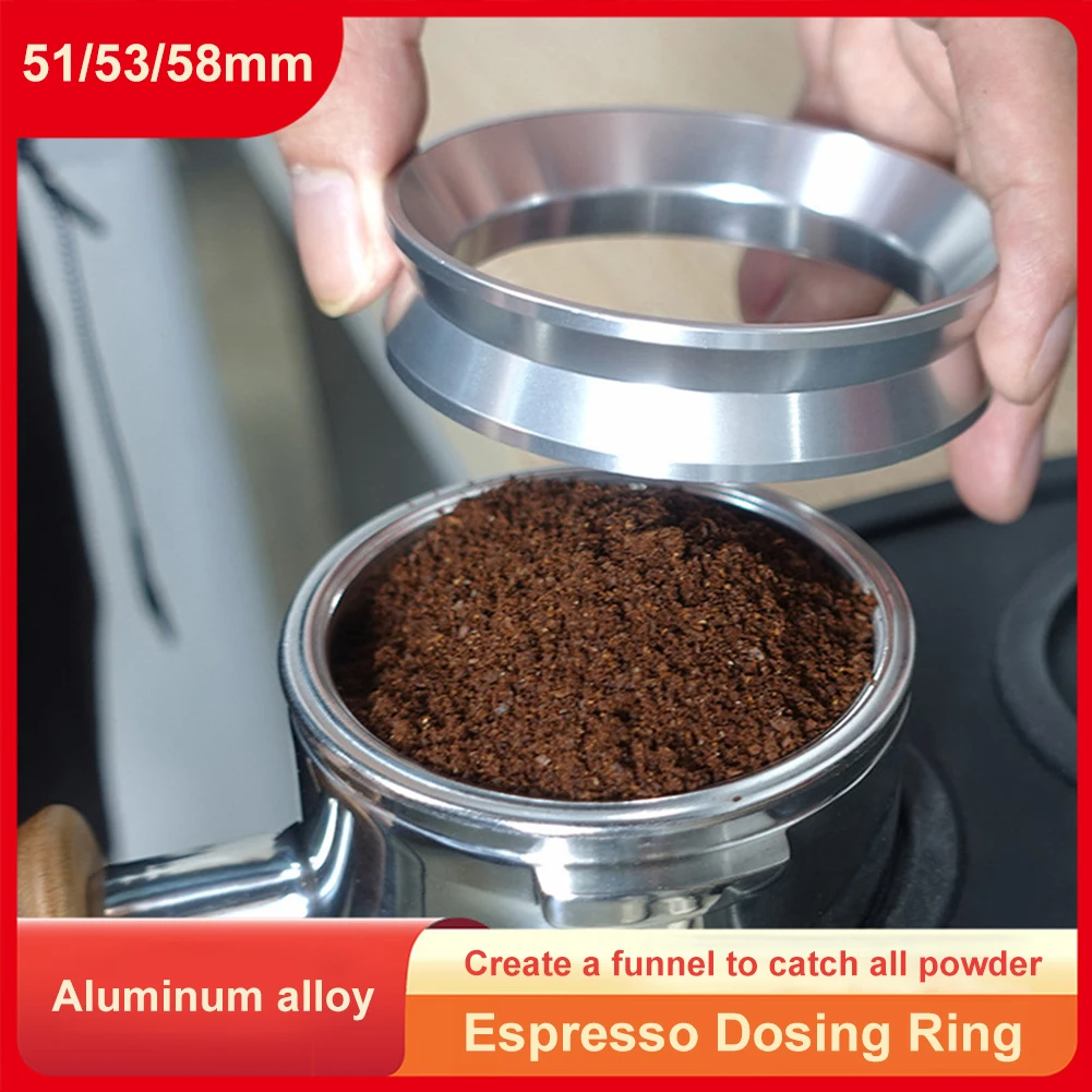 51/53/58mm Aluminum Coffee Dosing Ring Dosing Coffee Ring Espresso Dosing Funnel Precision For Coffee Temper Coffee Accessories
51/53/58mm Aluminum Coffee Dosing Ring Dosing Coffee Ring Espresso Dosing Funnel Precision For Coffee Temper Coffee Accessories