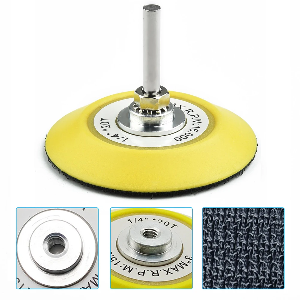 3 Inch Abrasive Tools 1/4-20 Male Thread Sanding Pad Plate Polishing Sanding Disc Pneumatic Sander Backing Pads Sticky Disk
3 Inch Abrasive Tools 1/4-20 Male Thread Sanding Pad Plate Polishing Sanding Disc Pneumatic Sander Backing Pads Sticky Disk
