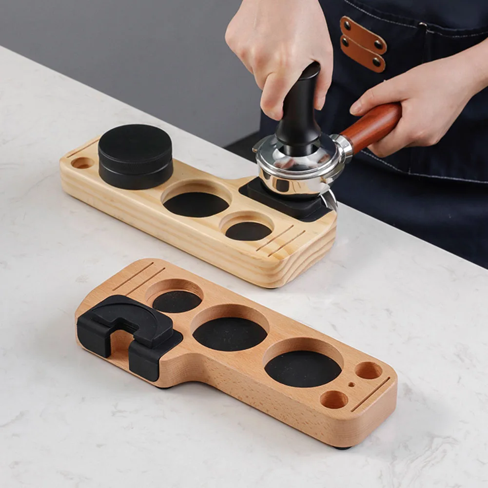 Coffee Tamper Holder Stand Wooden Portafilter Holder Coffee T-Press Holder Tamper Stand Distribution Organizer Coffee Tool
Coffee Tamper Holder Stand Wooden Portafilter Holder Coffee T-Press Holder Tamper Stand Distribution Organizer Coffee Tool