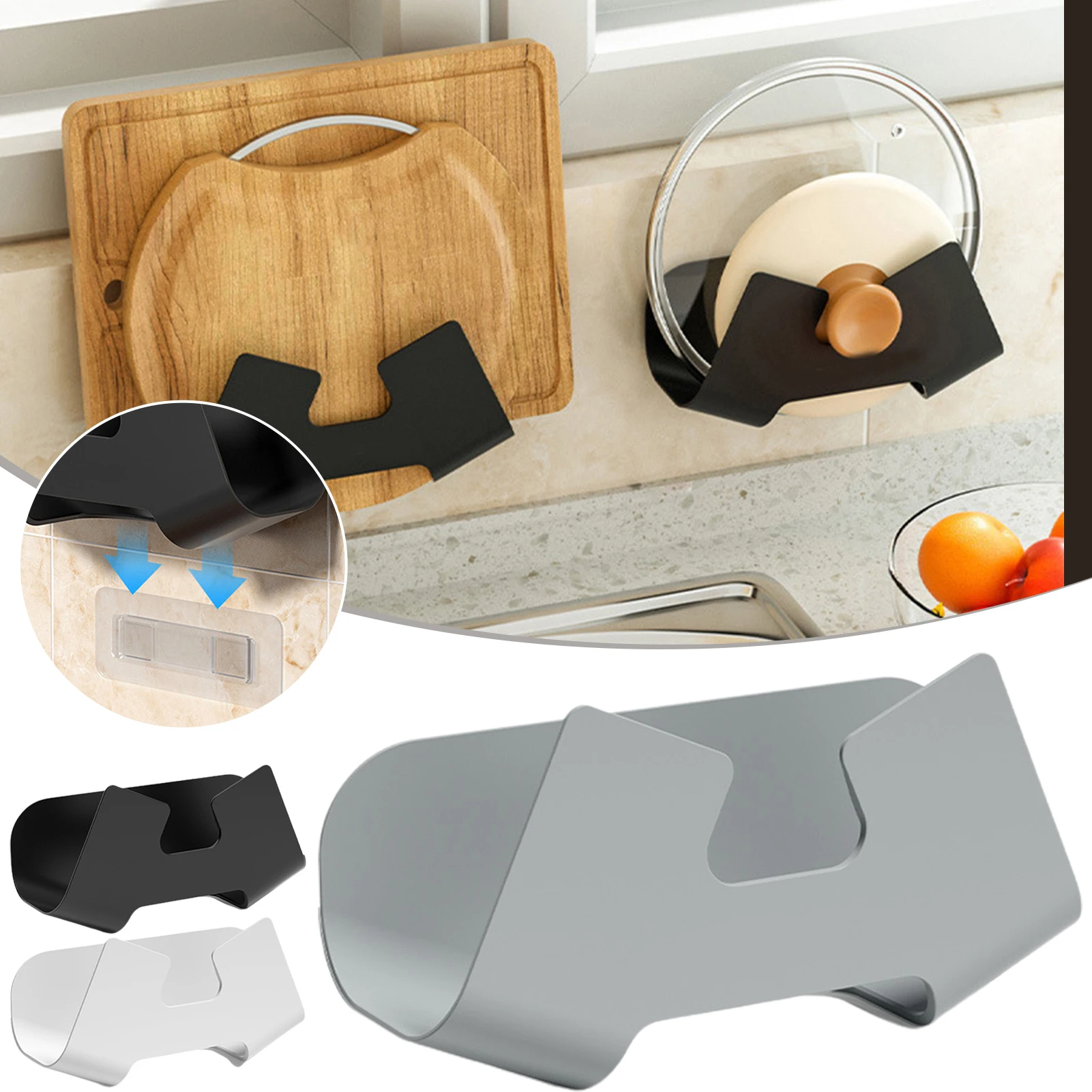 Wall Mounted Pot Lid Holder Multipurpose Punch-free Pot Cover Drain Rack Spoon Rest Rack For Home Kitchen Fping
Wall Mounted Pot Lid Holder Multipurpose Punch-free Pot Cover Drain Rack Spoon Rest Rack For Home Kitchen Fping