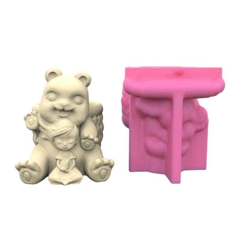 652F Bear and Girls Pen Holder Flower Pot Silicone Molds Epoxy Resin Mold DIY Succulent Planter Mold for DIY Resin Decors
652F Bear and Girls Pen Holder Flower Pot Silicone Molds Epoxy Resin Mold DIY Succulent Planter Mold for DIY Resin Decors