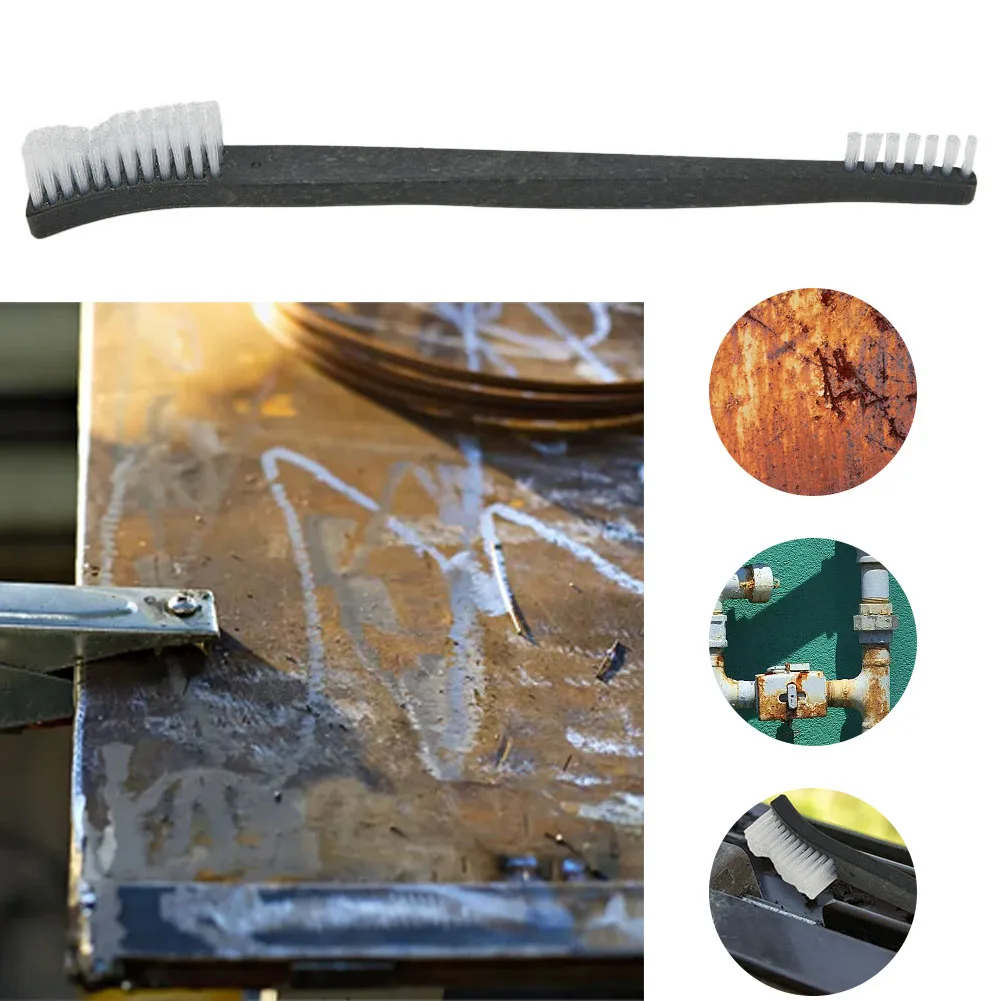 1pcs 170mm Double Head Wire Brush Set Steel Brass Nylon Cleaning Polishing Removing Metal Rust Corrosion Hand Tools
1pcs 170mm Double Head Wire Brush Set Steel Brass Nylon Cleaning Polishing Removing Metal Rust Corrosion Hand Tools