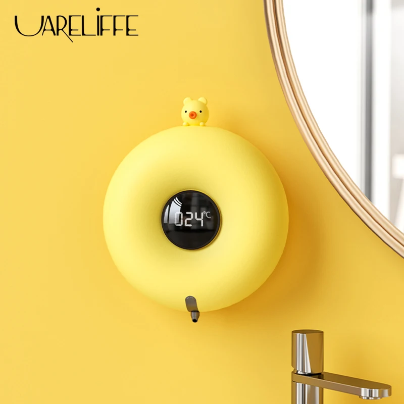 Uareliffe Cute Automatic Soap Dispenser With LED Display Rechargeable Smart Sensor Washing Hand Machine For Bathroom Kitchen Use
Uareliffe Cute Automatic Soap Dispenser With LED Display Rechargeable Smart Sensor Washing Hand Machine For Bathroom Kitchen Use