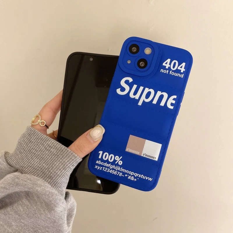 Модный брендовый чехол-пуховик для телефона iPhone 7 8 Plus 13 11 12 Pro Max X XR XS милый